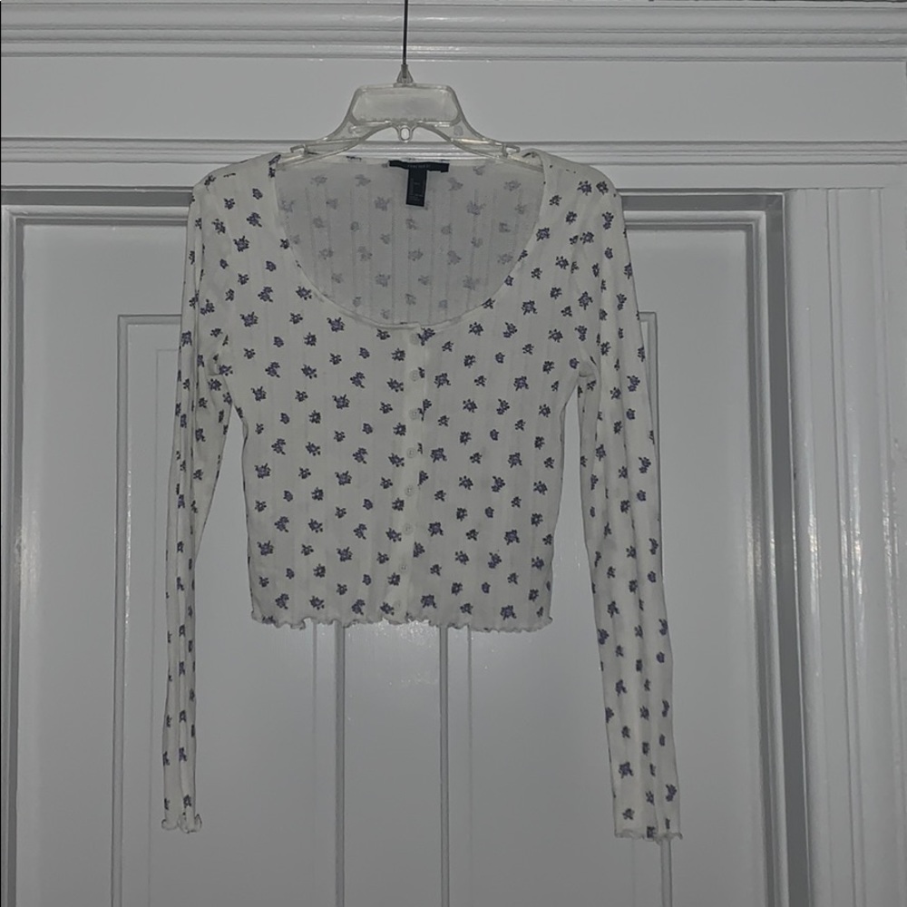 White floral top!
